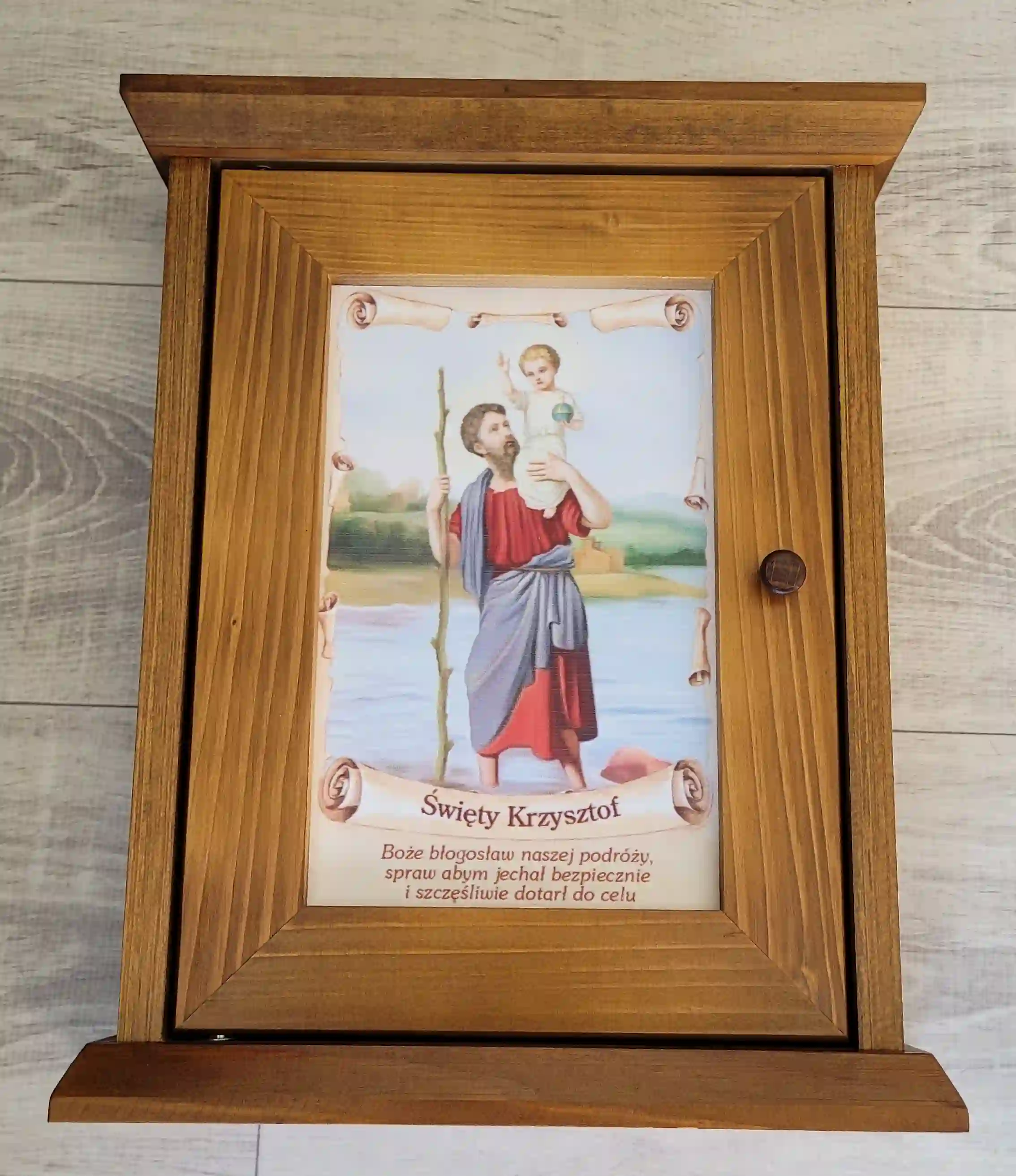 PIKUSA — caja para llaves de madera oscura, San Cristóbal